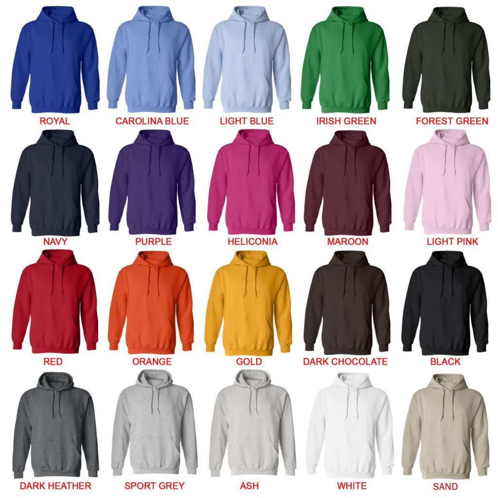 hoodie color chart - CoryxKenshin Store